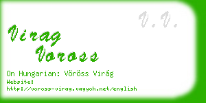 virag voross business card